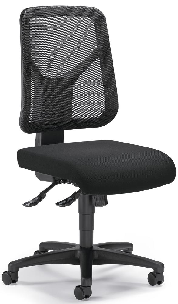 Bürostuhl COMFORT R NET ohne Armlehnen | Schwarz/Schwarz | ohne Armlehnen (optional)
