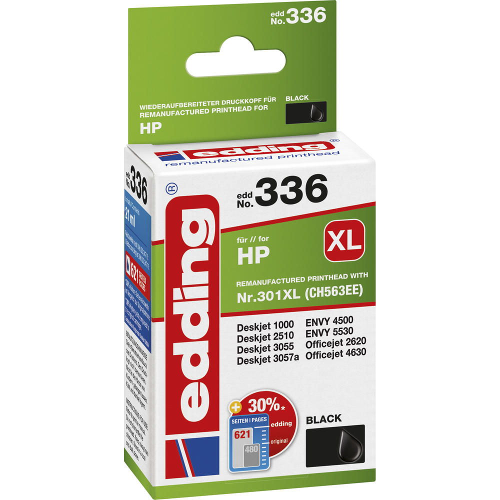 edding Tintenpatrone 18-336 HP No. 301XL (CH563EE)