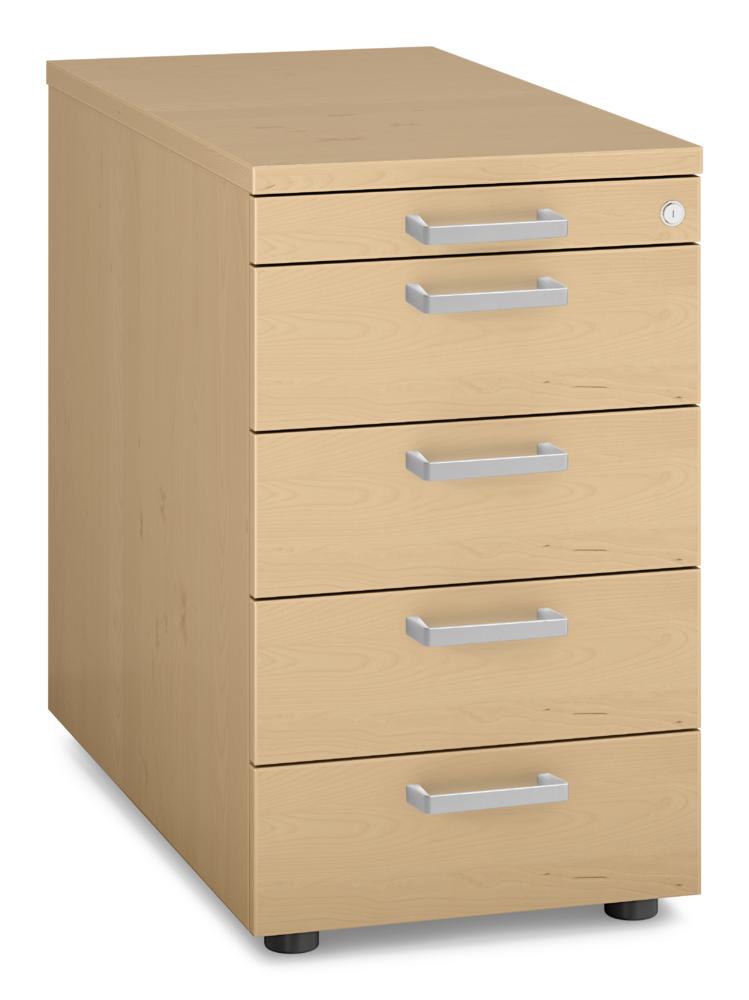 Standcontainer MULTI MODUL-PRO | Buchedekor | 800 | 1 + 4 Schübe