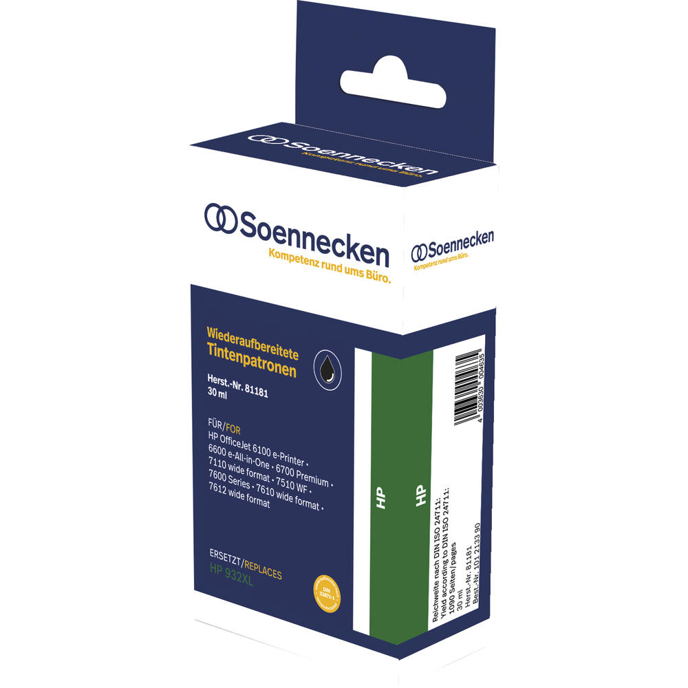 Soennecken Tintenpatrone 81181 wie HP CN053AE