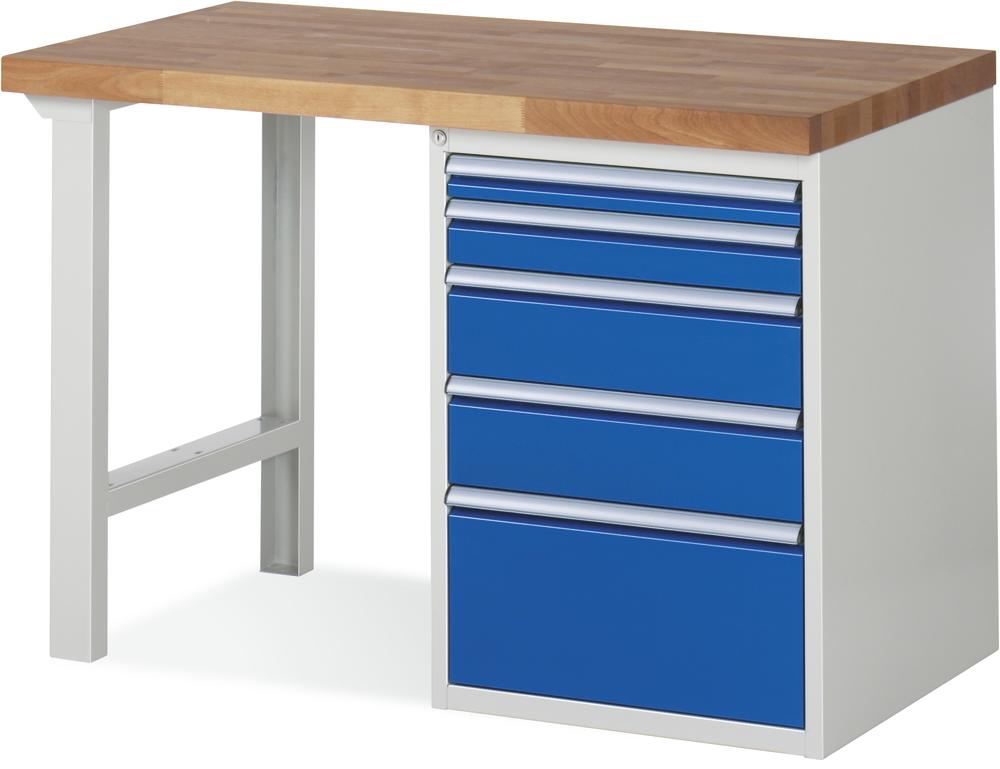 XXL-Werkbänke - 5 Schubladen 1x60, 1x90, 2x150, | 1250 | 700