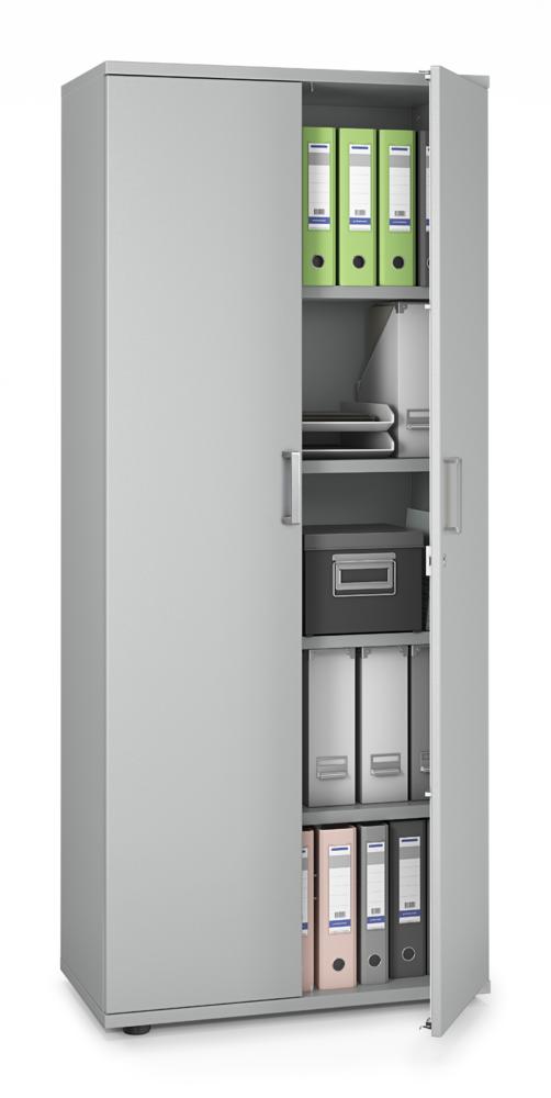 Flügeltürenschrank MULTI MODUL-PRO | Lichtgrau | 800 | 1890 mm (5 OH)