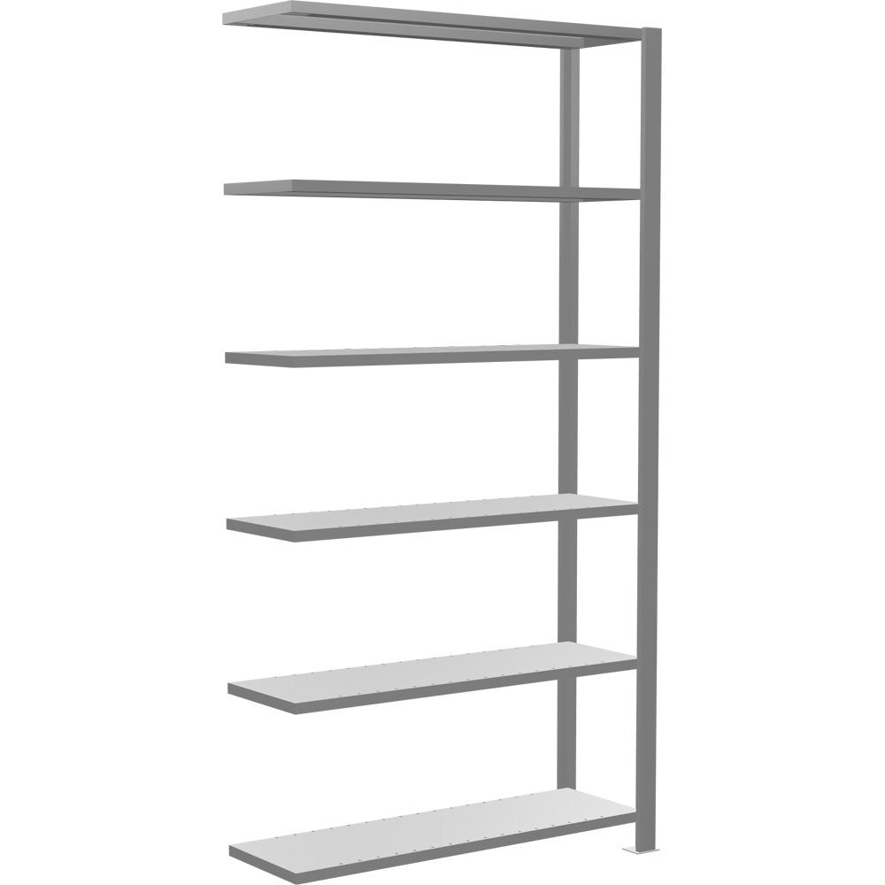 Steckregal ST 3000 - Anbauregal | Verzinkt | 2000 | mit Anschlagleiste | 1000 | einseitige