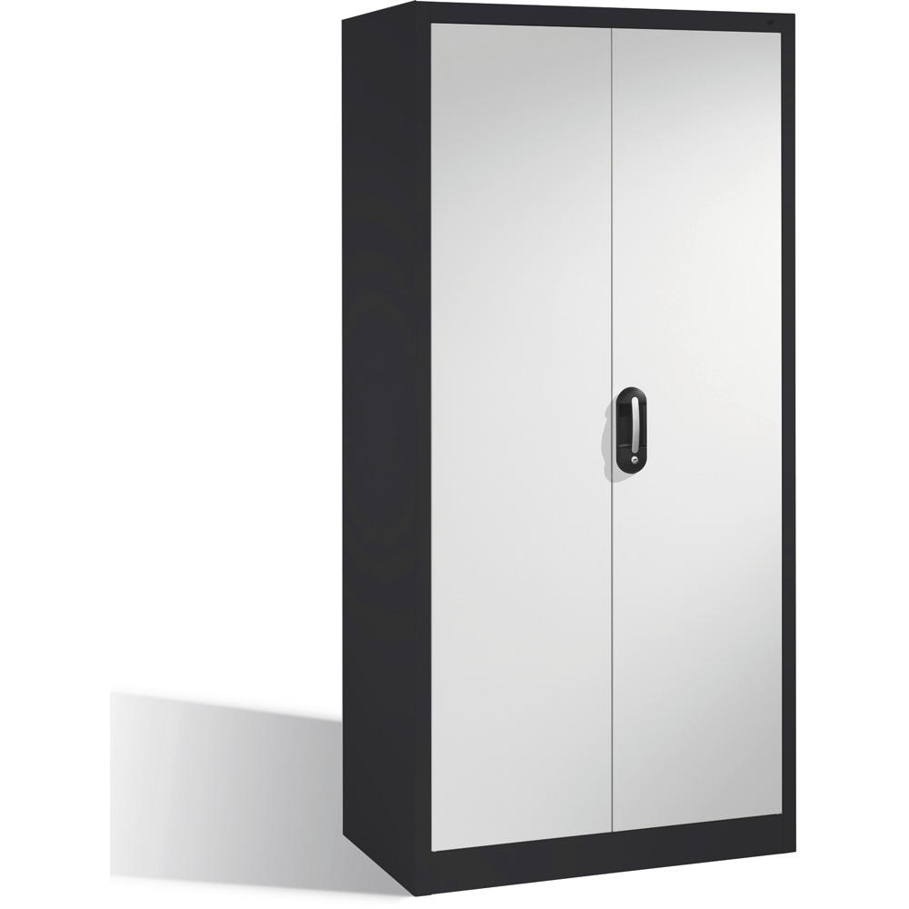 Flügeltüren-Stahlschrank ERGO LOCK 4 | Lichtgrau RAL 7035 | 930 | 500