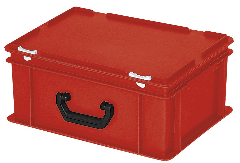 Euronorm-Koffer | Rot | B 300 x H 180 x L 400 mm | 16,00