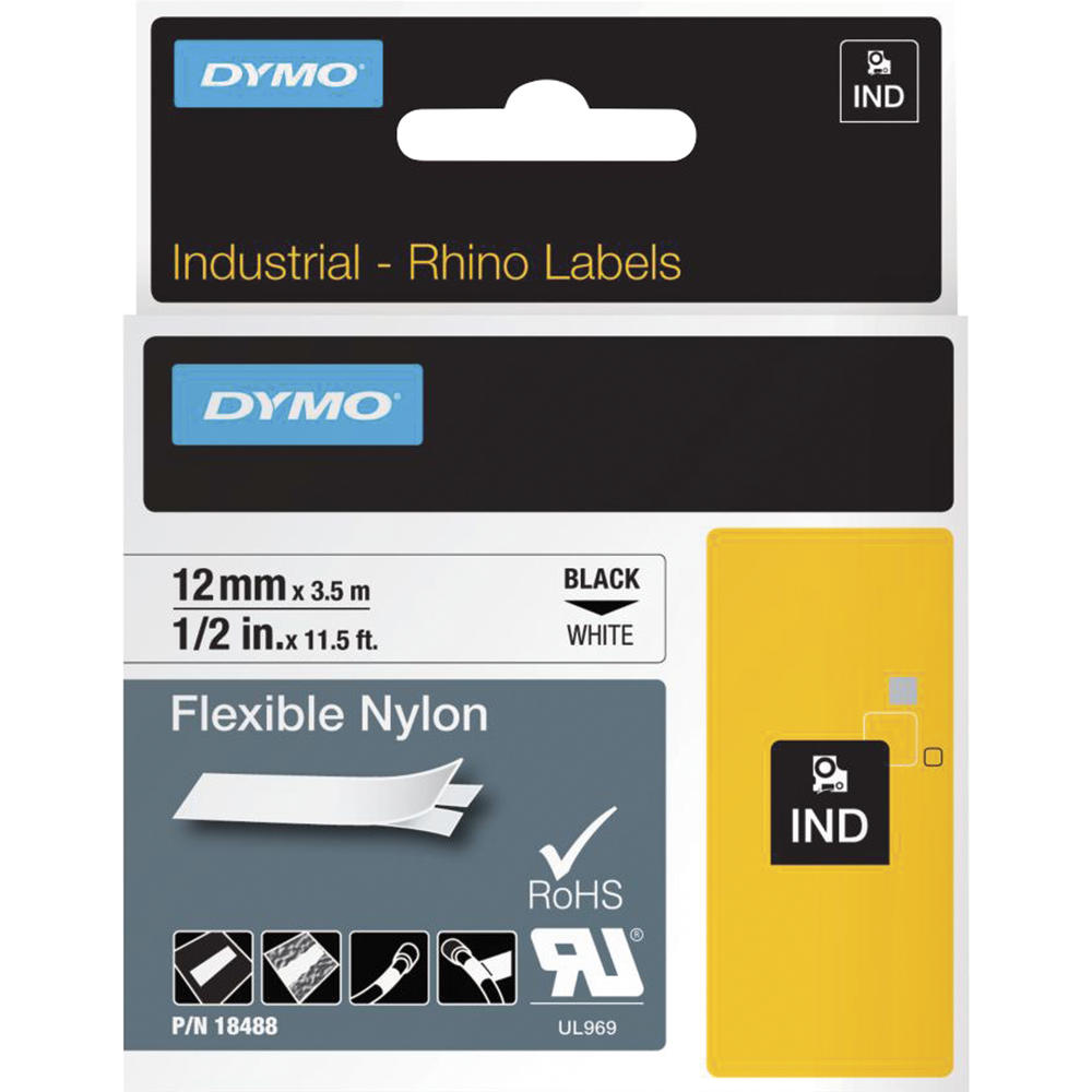 DYMO Schriftbandkassette Rhino ID1 18488 12mmx3,5m