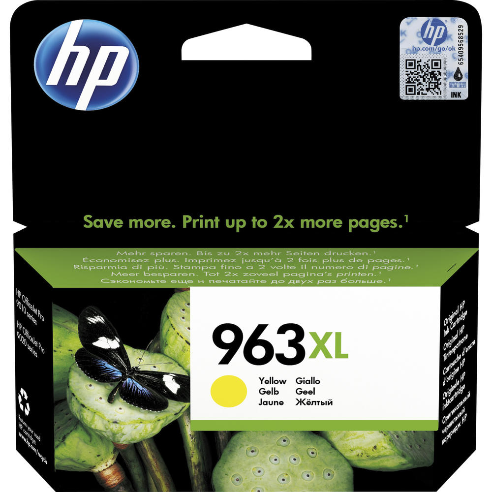 HP Tintenpatrone 3JA29AE 963XL 1.600Seiten gelb