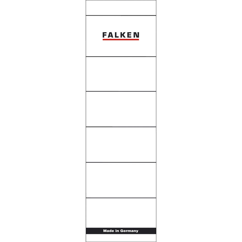 Falken Ordnerrückenschild 80039266 breit/kurz weiß