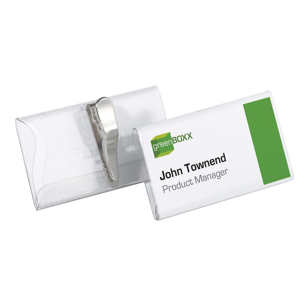DURABLE Namensschild 811019 75x40mm Kunststoff tr