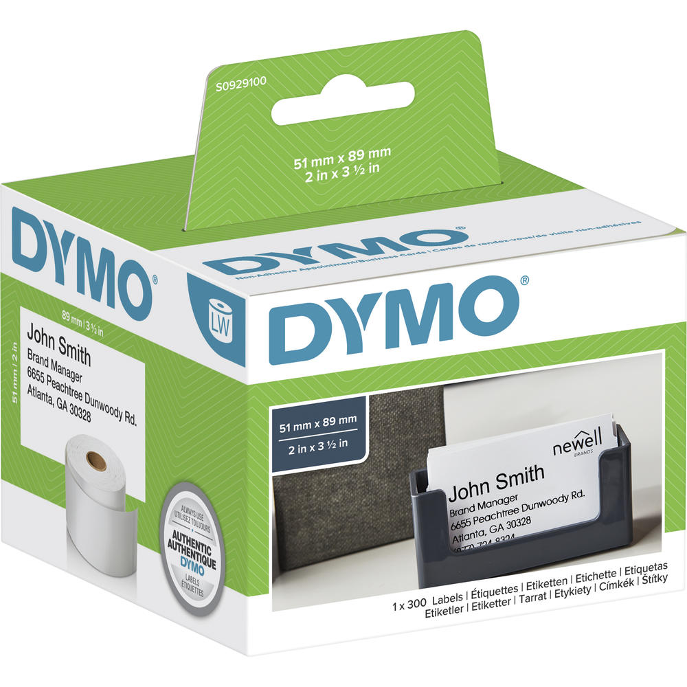 DYMO Visitenkartenetikett S0929100 89x51mm weiß