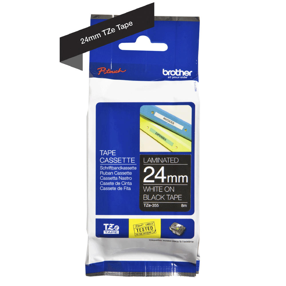 P-touch Schriftbandkassette TZE355 24mmx8m