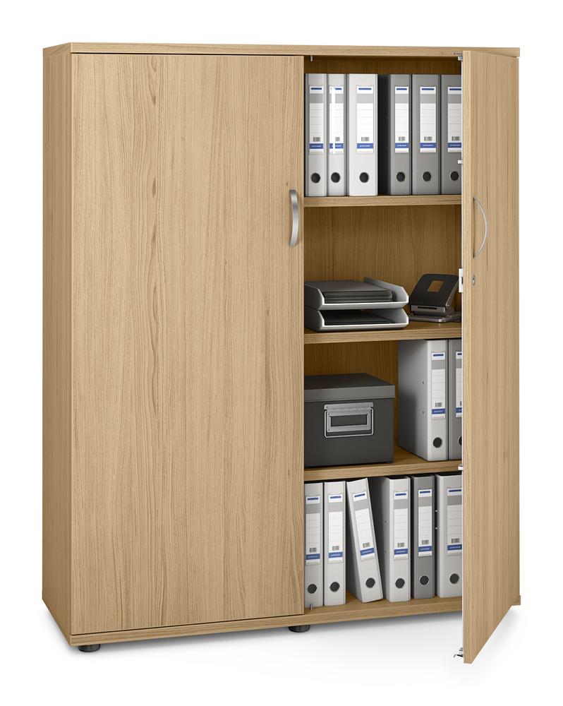 Flügeltürenschrank PROFI MODUL | Eiche hell | 1200 | Türanschlag Mitte | 1500 mm (4 OH)