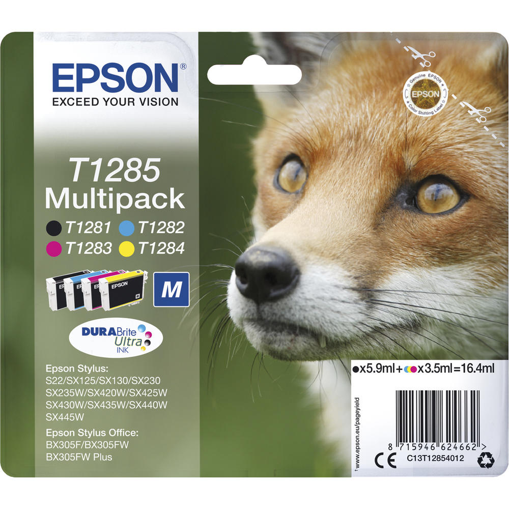 Epson Tintenpatrone C13T12854012 sw/c/m/y 4