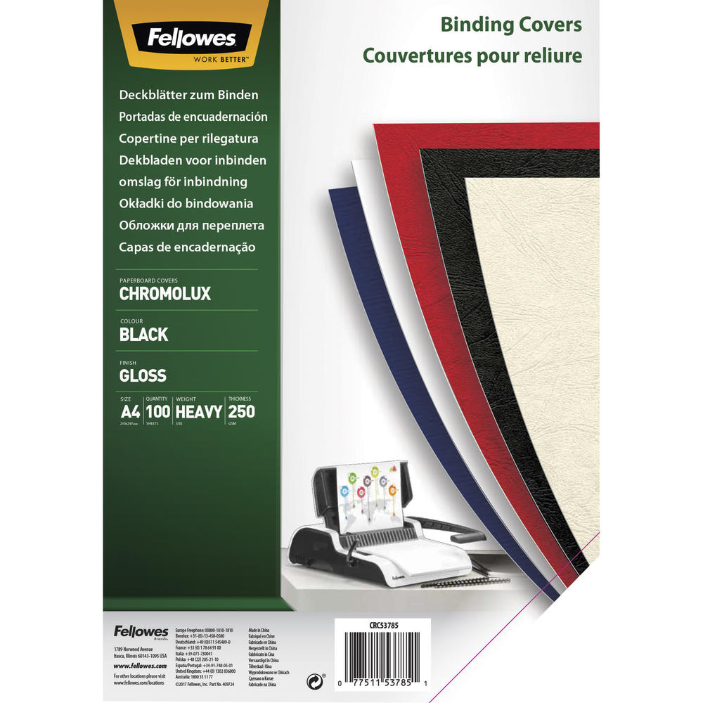 Fellowes Deckblatt Chromolux 5378504 DIN A4