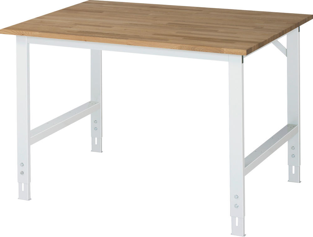 Arbeitstisch SYSTEM VK3060, Tischgestell 2 | 1250 | 1000 | Grundtisch | Buche-Massiv-Arbeitsplatte