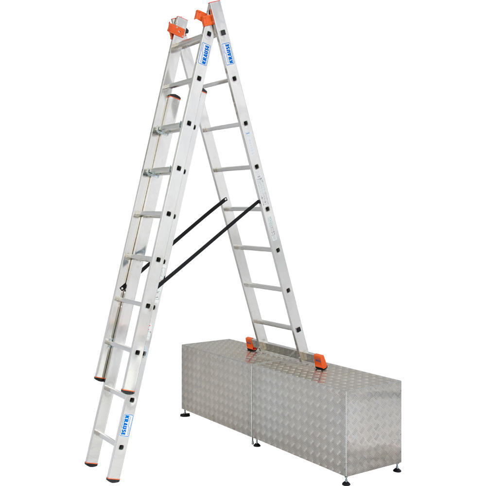 Sprossen-Vielzweckleiter Tribilo Tr. 3x8 Spr. | treppengängig | 6040