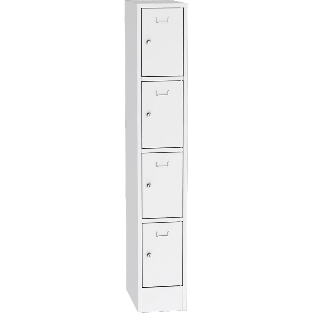 Schließfach-Stahlschrank SYSTEM SP1 COLOR | Lichtgrau RAL 7035 | 300 | Zylinderschloss