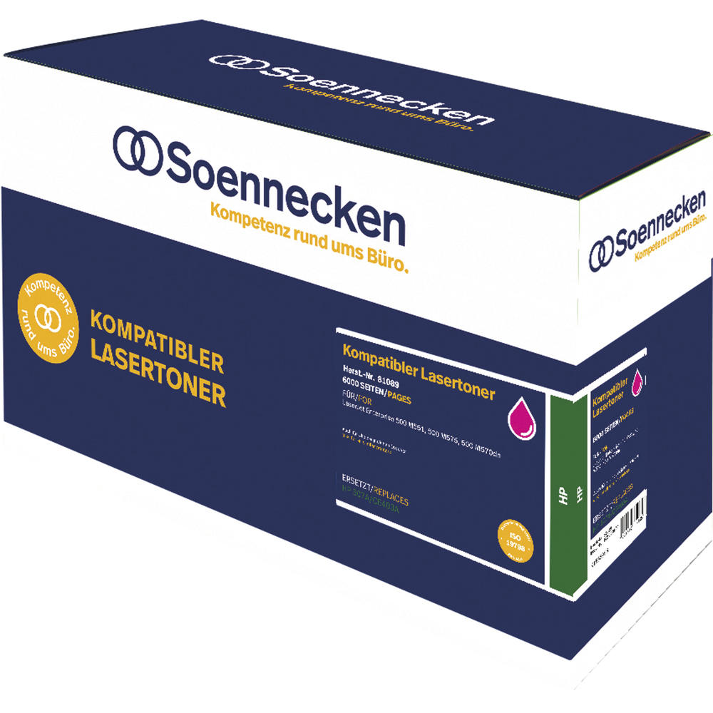 Soennecken Toner 81089 wie HP CE403A 507A magenta