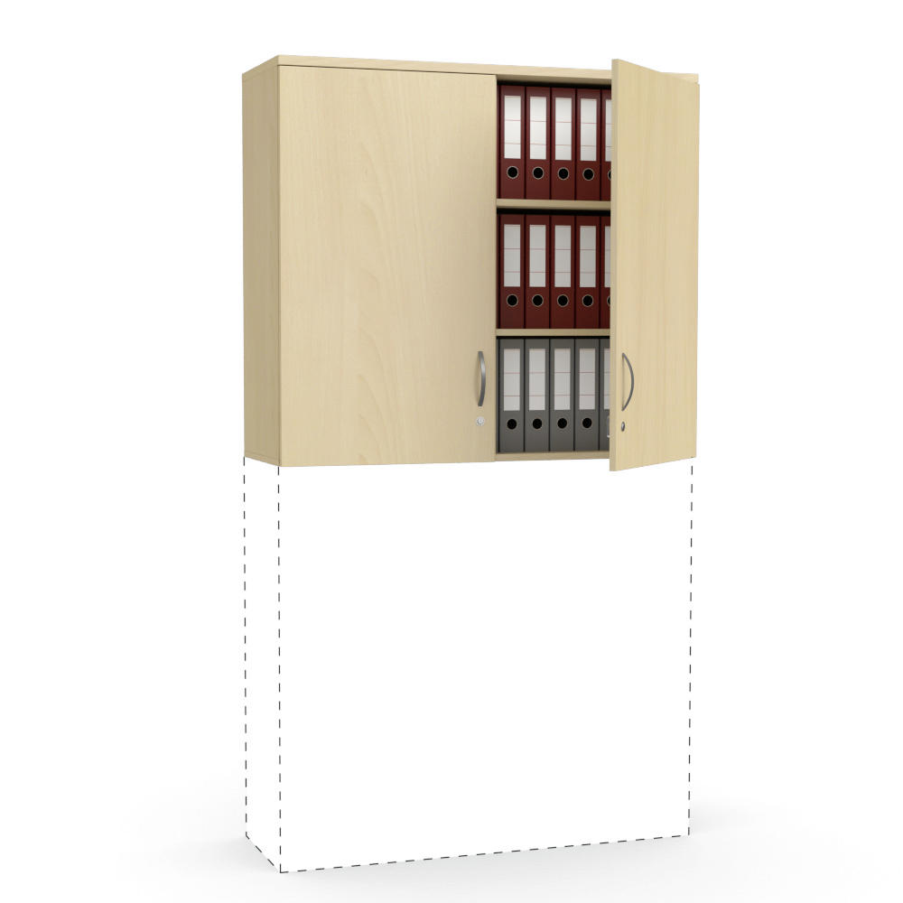 Flügeltüren-Aufsatzschrank MULTI MODUL | Buchedekor | 1200