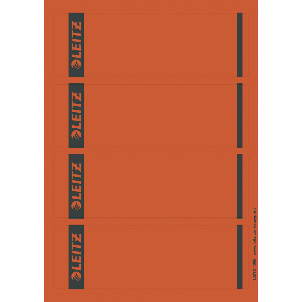 Leitz Ordneretikett 16852025 kurz/breit Papier rot