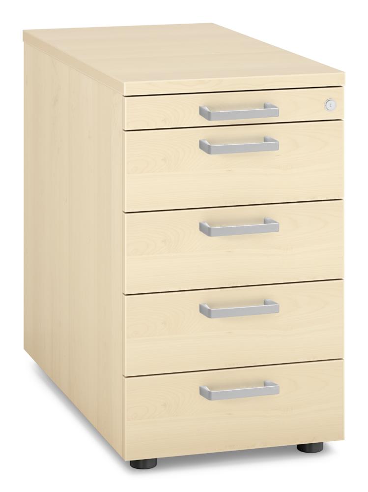 Standcontainer MULTI MODUL-PRO | Ahorndekor | 800 | 1 + 4 Schübe