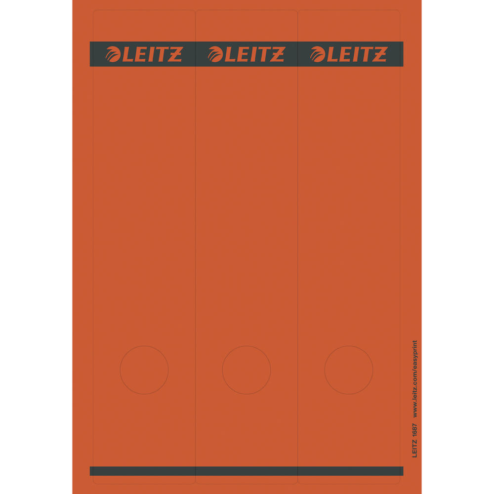 Leitz Ordneretikett 16870025 lang/breit Papier rot