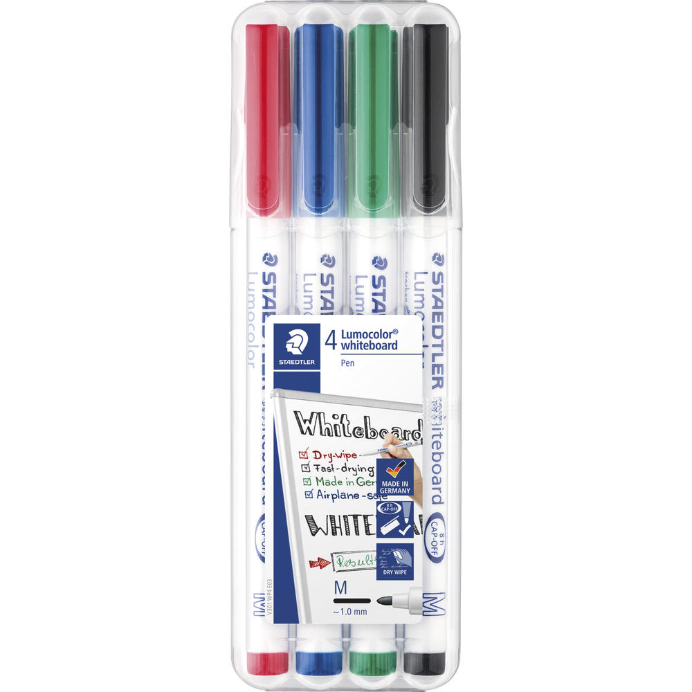 STAEDTLER Whiteboardmarker Lumocolor 301 WP4 1mm