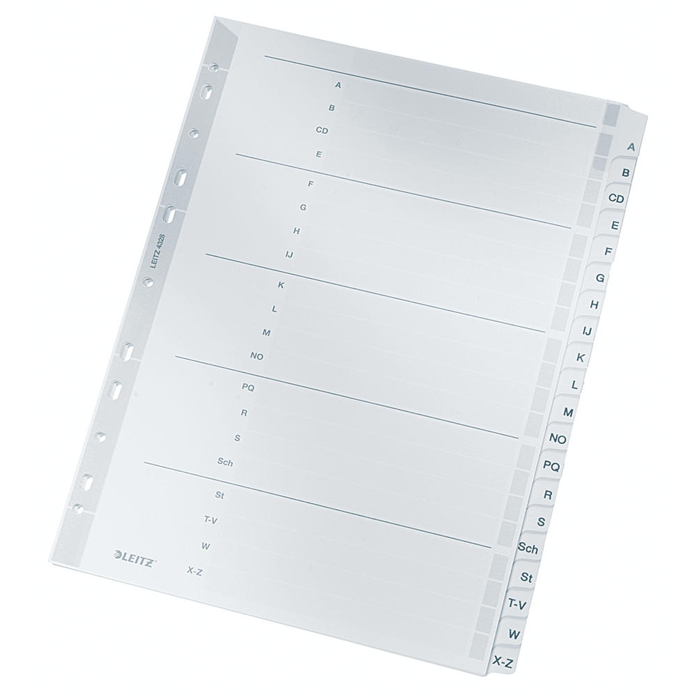 Leitz Register 43280000 A-Z DIN A4 volle Höhe
