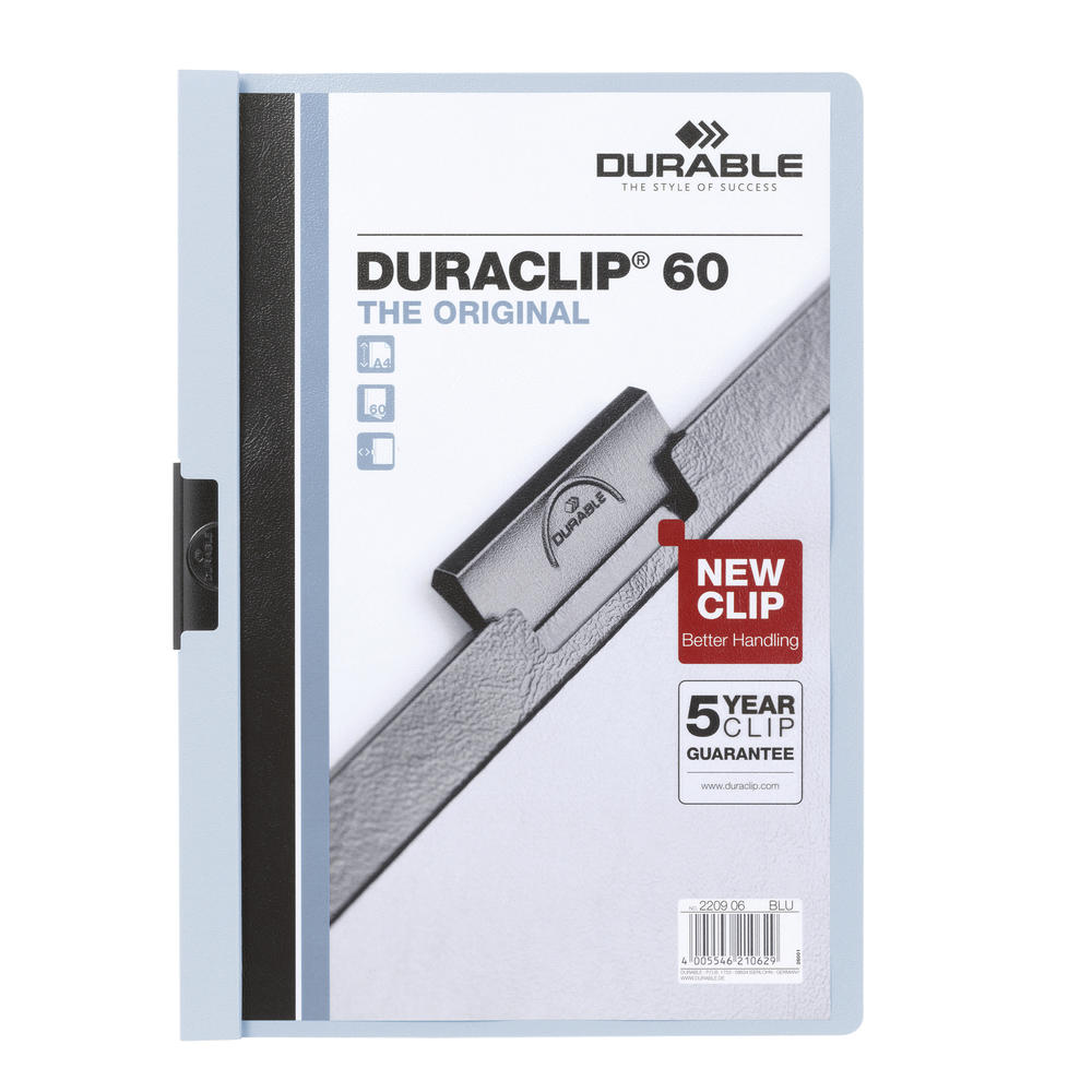 DURABLE Klemmmappe DURACLIP 60 220906 DIN A4