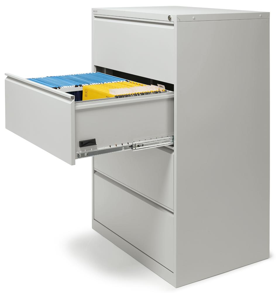 Hängeregisterstahlschrank BASE LINE | Lichtgrau | 620