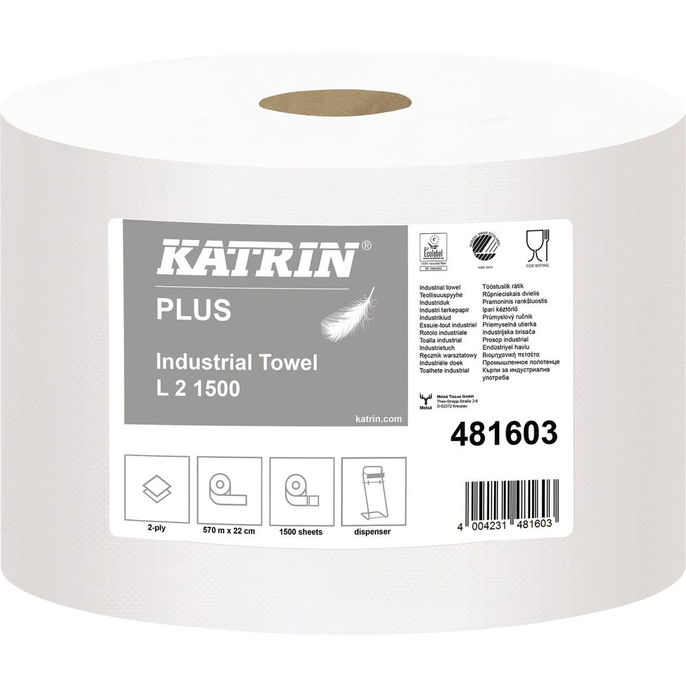 Katrin Putztuchrolle L2 481603 2lagig weiß 1.500