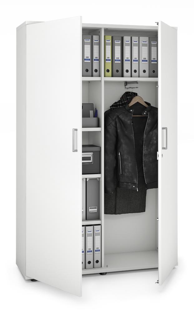 Garderobenschrank MULTI MODUL-PRO | Weiß | 1200 | 1890 mm (5 OH)