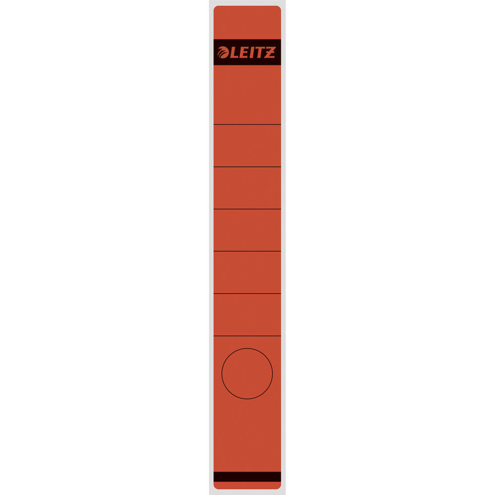 Leitz Ordneretikett 16480025 lang/schmal sk rot 10