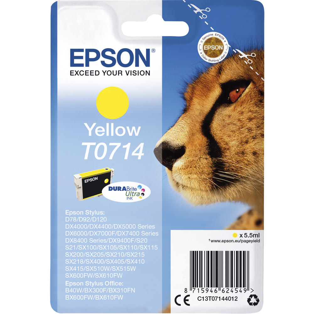 Epson Tintenpatrone C13T07144012 250Seiten 5,5ml