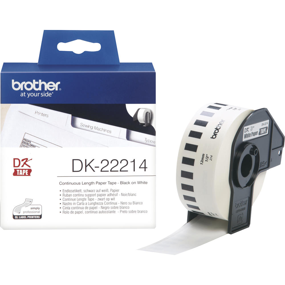 Brother Endlosetikettenrolle DK22214 12mmx30,48m
