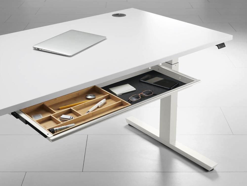 Schublade XL für Schreibtisch | Weiß | 760