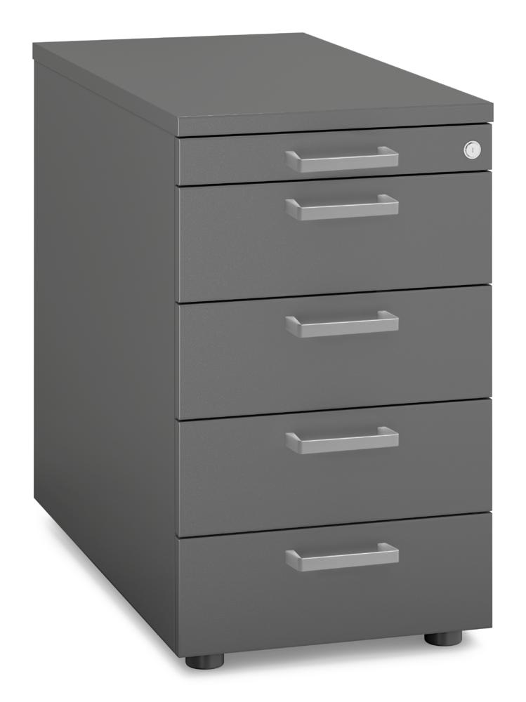 Standcontainer MULTI MODUL-PRO | Anthrazit | 800 | 1 + 4 Schübe