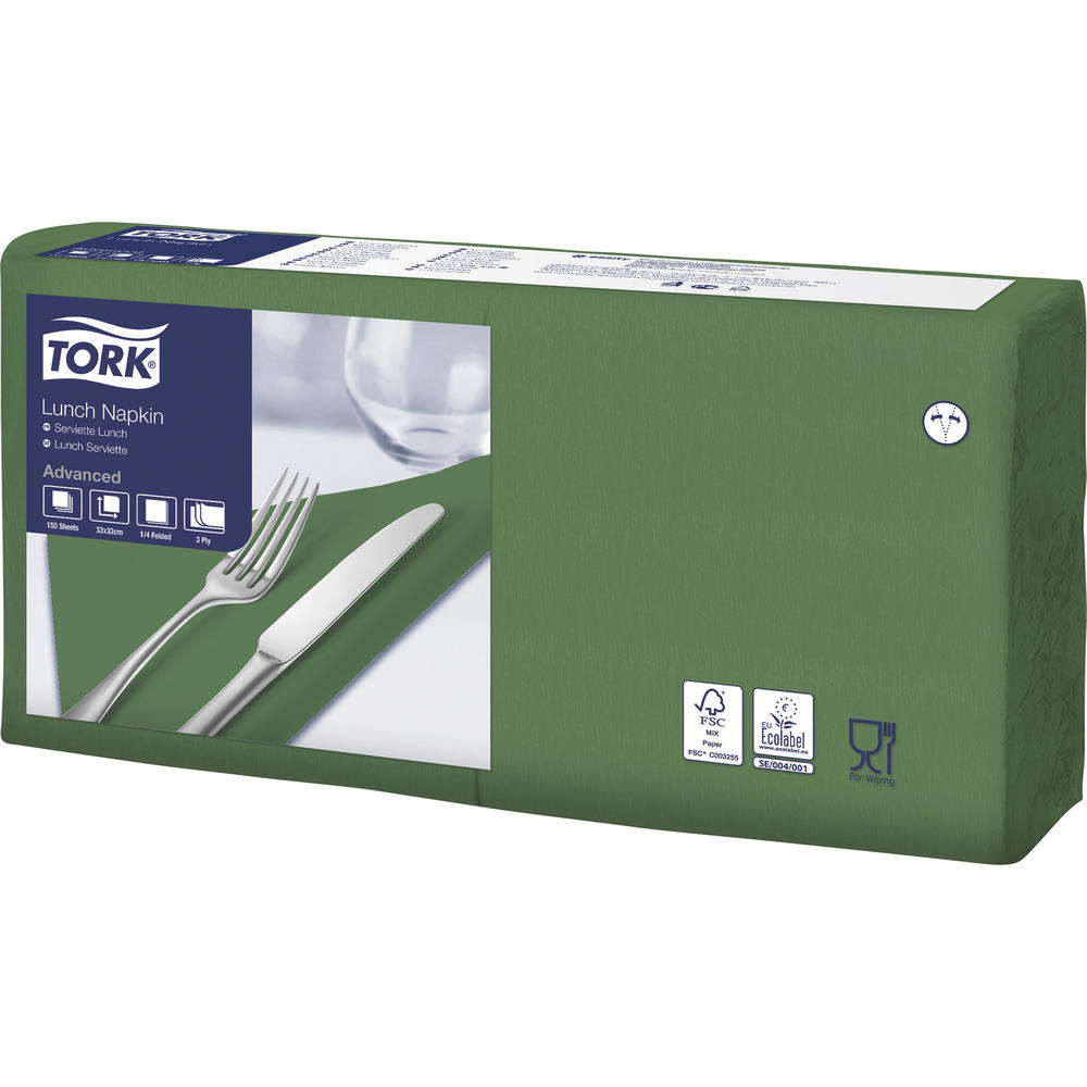 Tork Serviette 477413 33x33cm 3lg. 1/4 Falz