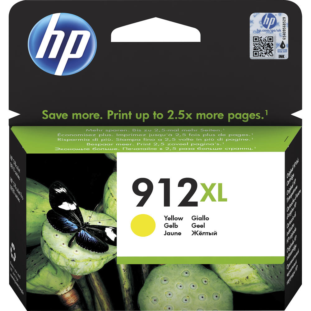 HP Tintenpatrone 3YL83AE 912XL 825Seiten gelb