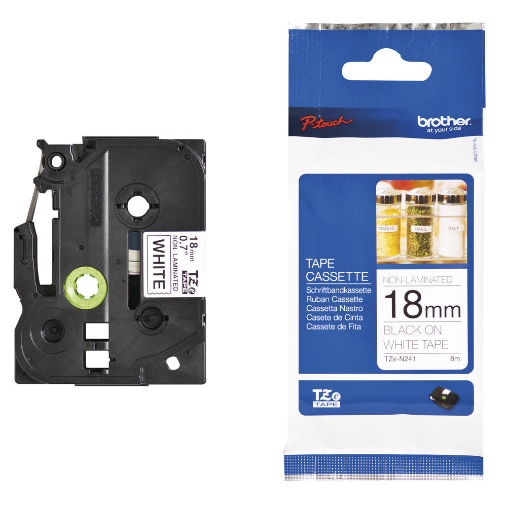 P-touch Schriftbandkassette TZEN241 18mmx8m