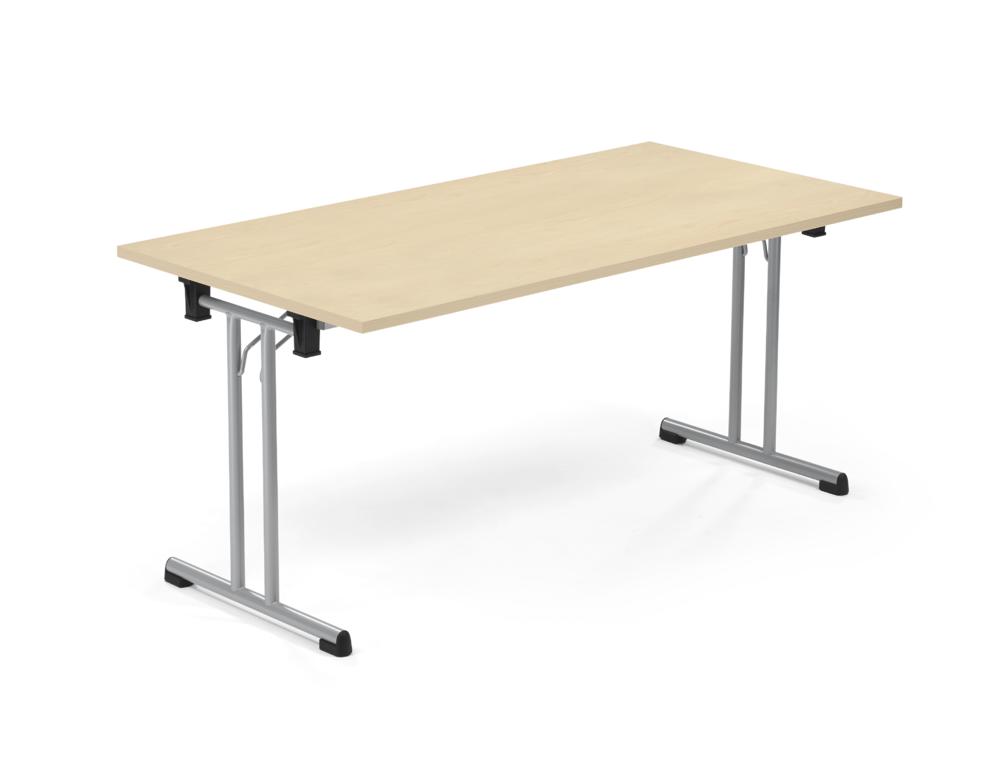 Klapptisch MODUL, T- Fuß gerade | Ahorndekor | 1600 | 800