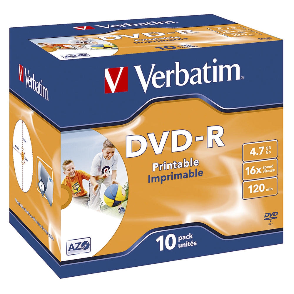 Verbatim DVD-R 43521 16x 4,7GB 120Min. Jewelcase