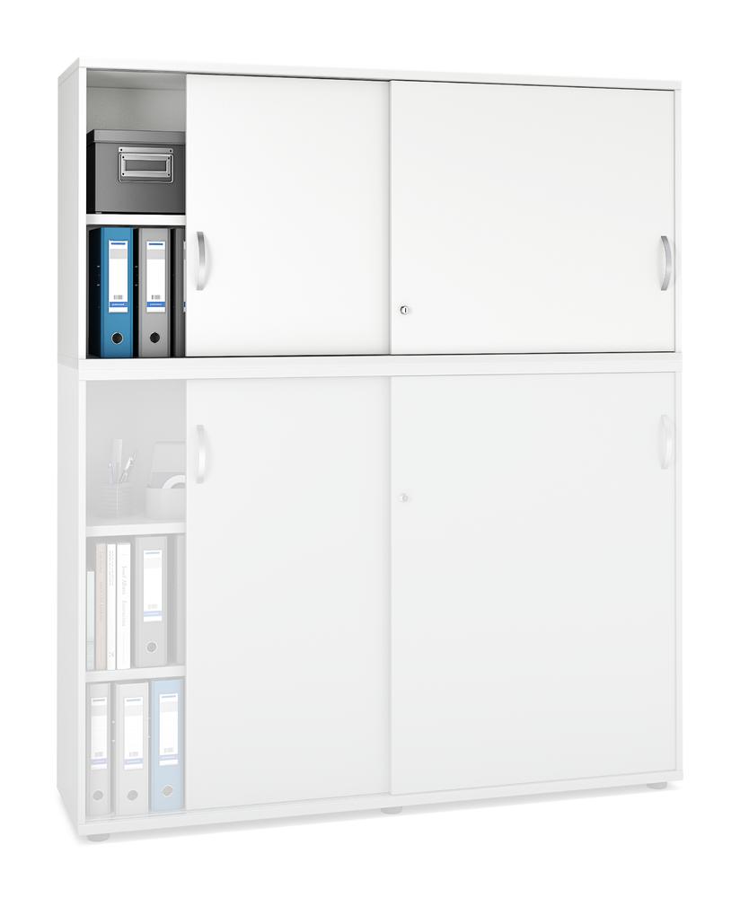 Schiebetüren-Aufsatzschrank PROFI MODUL | Weiß | 1600