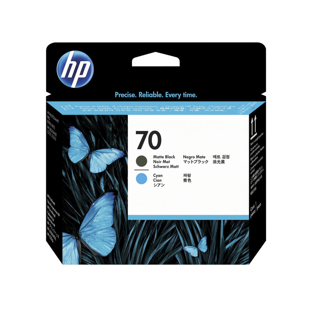 HP Druckkopf C9404A 70 mattschwarz/cyan