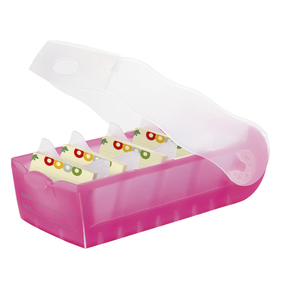 HAN Karteikasten CROCO 998-663 DIN A8 PP pink
