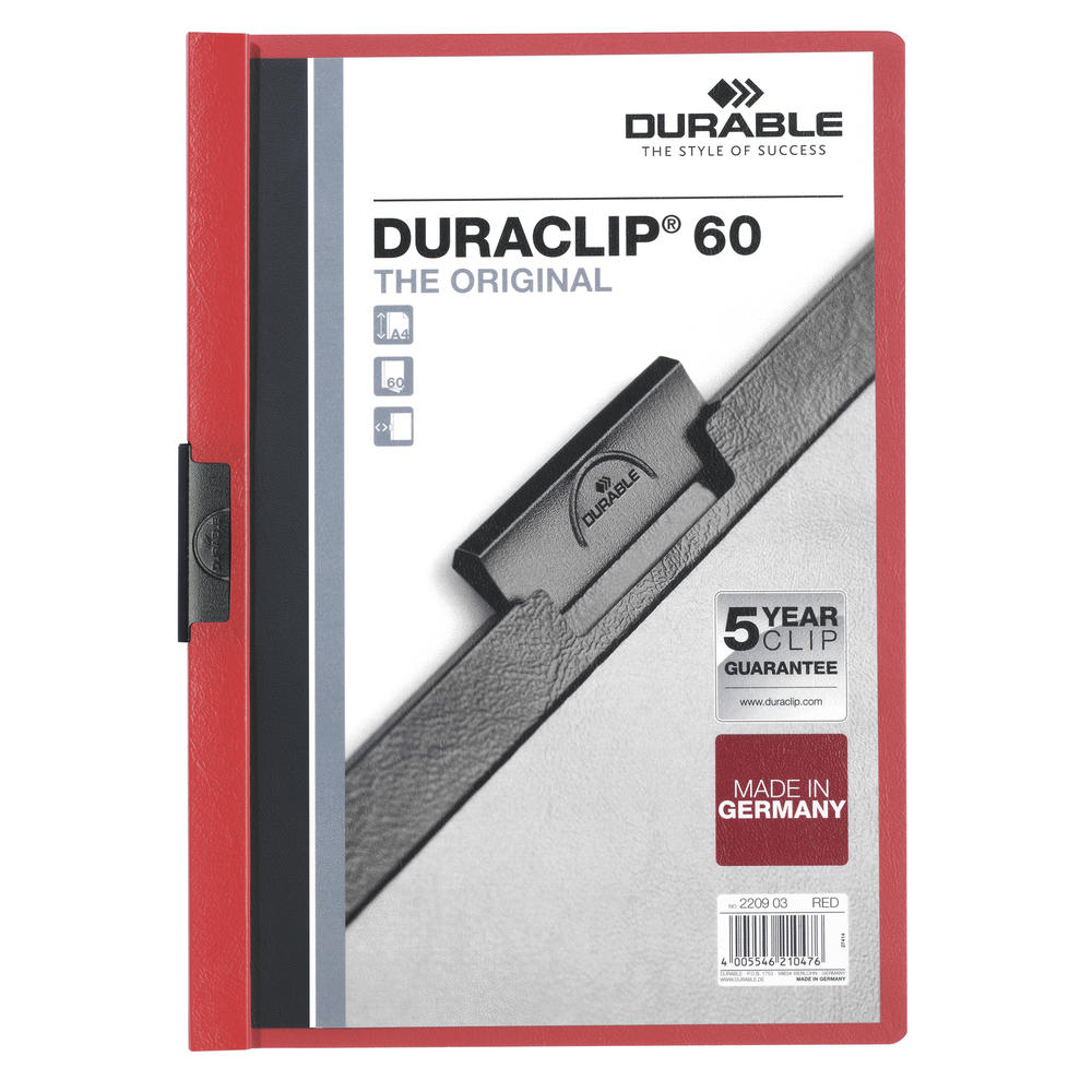 DURABLE Klemmmappe DURACLIP 60 220903 DIN A4