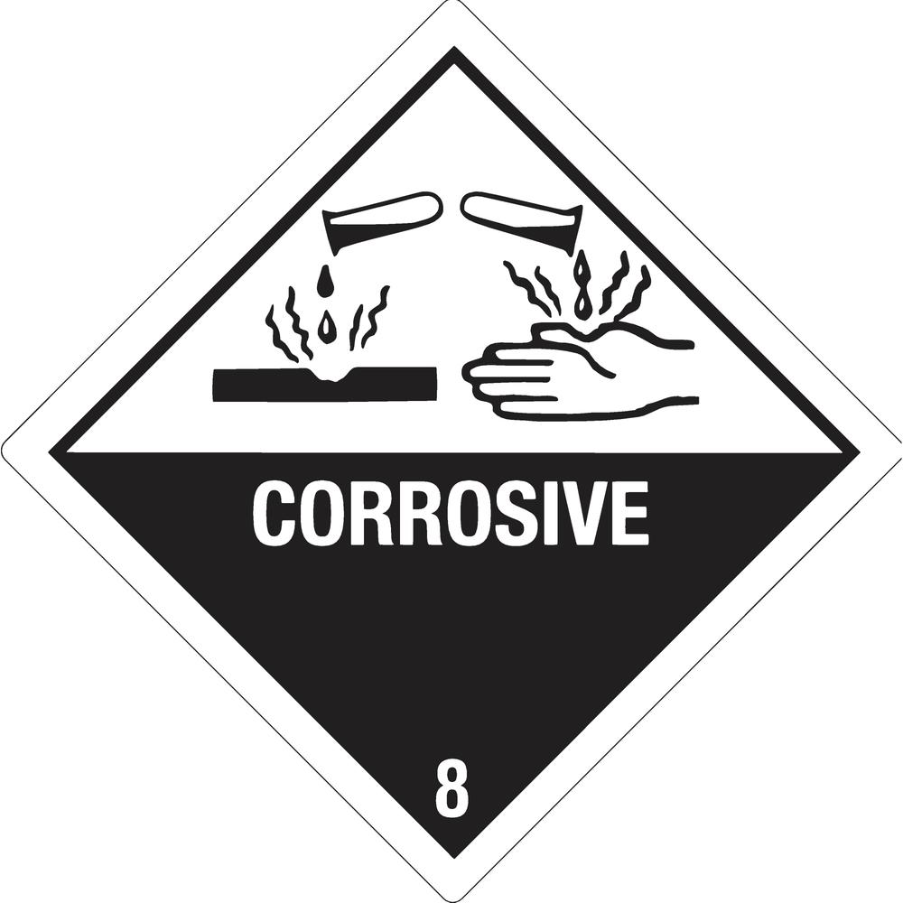 DR-Label Versandetikett DR234S1010 Kl.8 Corrosive