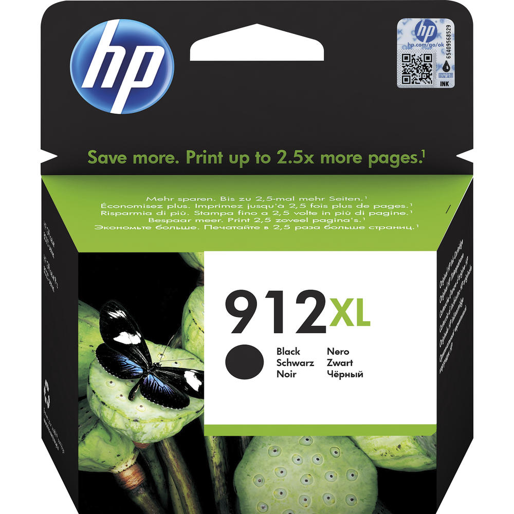HP Tintenpatrone 3YL84AE 912XL 825Seiten schwarz