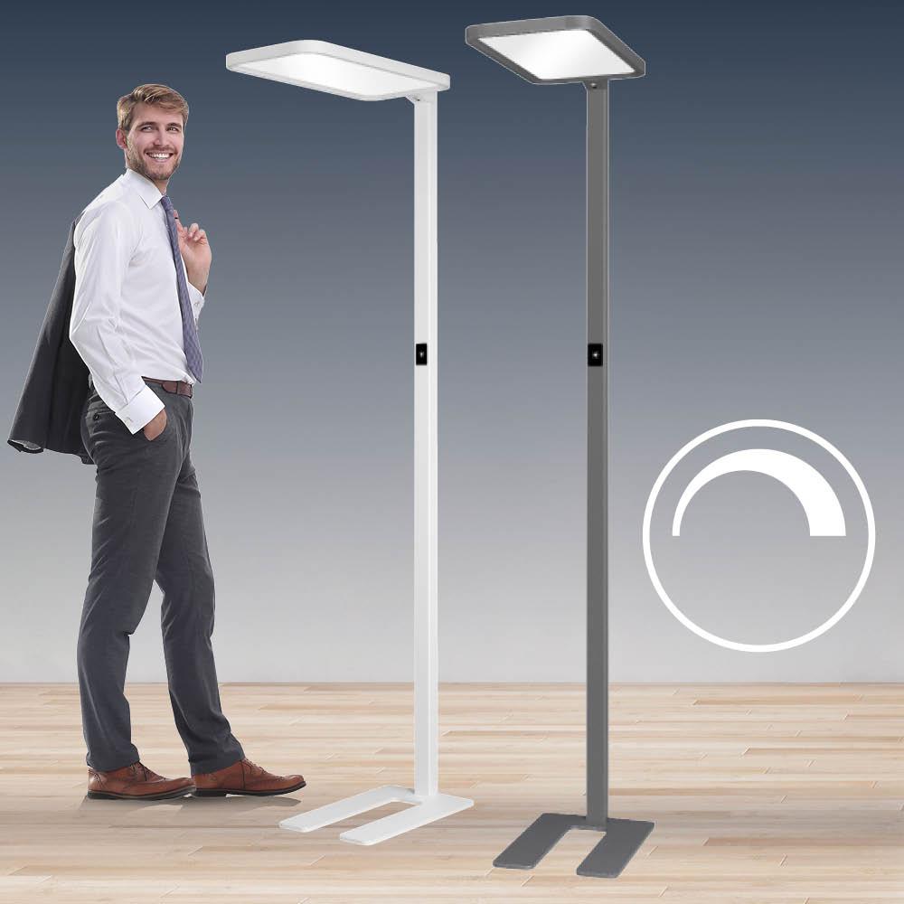 LED Stehlampe mit direkter und indirekter Ausleuchtung
