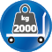Belastbar bis 2000 kg Belastbar bis 2000 kg